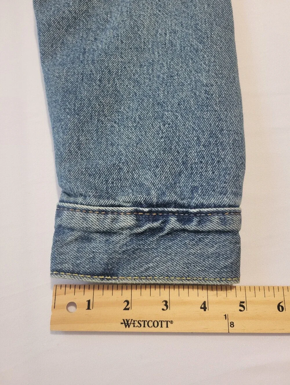 NWT Levi Strauss & Co. Denim Jean Sherpa Lined Type III Trucker Snap Jacket